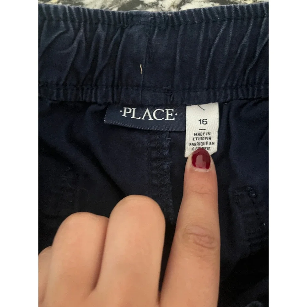 Gap Kids Boys Navy Blue Chino Shorts Elastic Waist Size 10 Regular